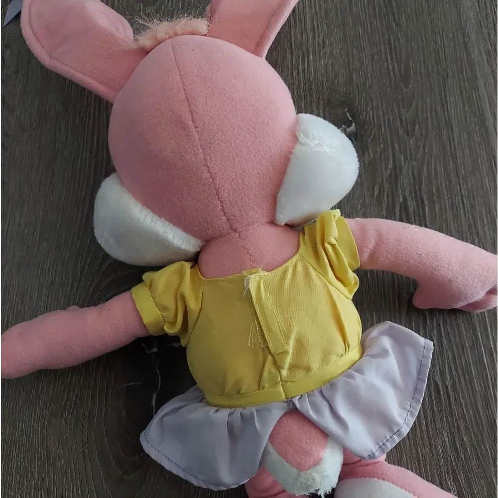 Vintage Tiny Toons Adventures Babs Bunny Pink Stuffed Plush 16